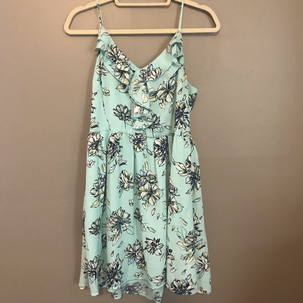 Light blue floral dress